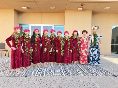 SCA Kapuna Hula group, Cecilia Krom, Hana Aloha Perry 