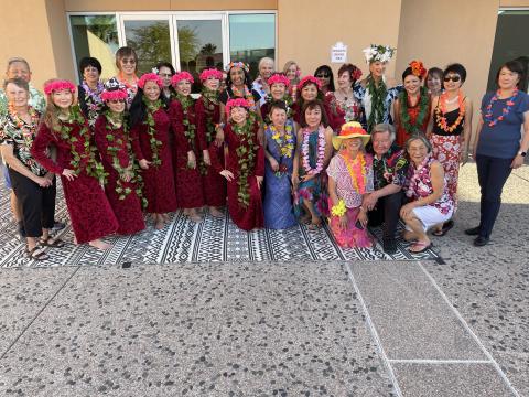 Luau performers and audience participation 